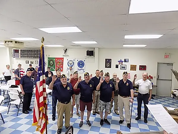 A group of veterans at a special event