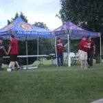 The American Legion Tents on a Golf Course