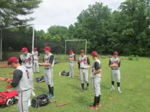 Baseball Players Playing on an Open Field