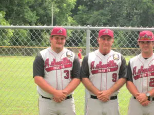 Three Baseball Players in Baseball Vest