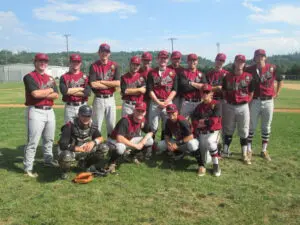 A Group of Baseball Players Posing on the Ground