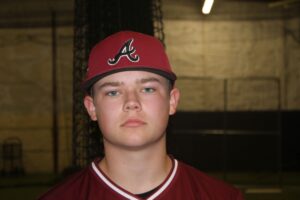 Alex Street in Baseball Gear Headshot Image One