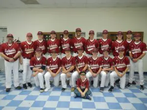 2018 Team of baseball wearing red jerseys