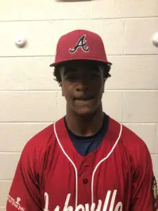 Kobe Miles in his uniform wearing a cap