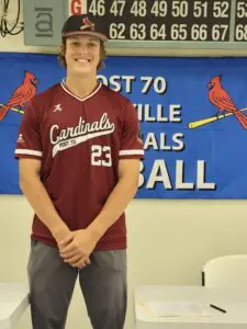 " American Legion NC Post 70 member Luke Nesbitt in uniform