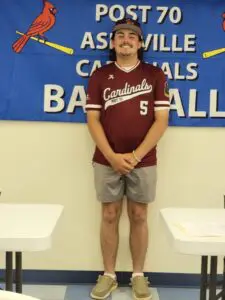 Skylar Albright, standing and smiling in uniform